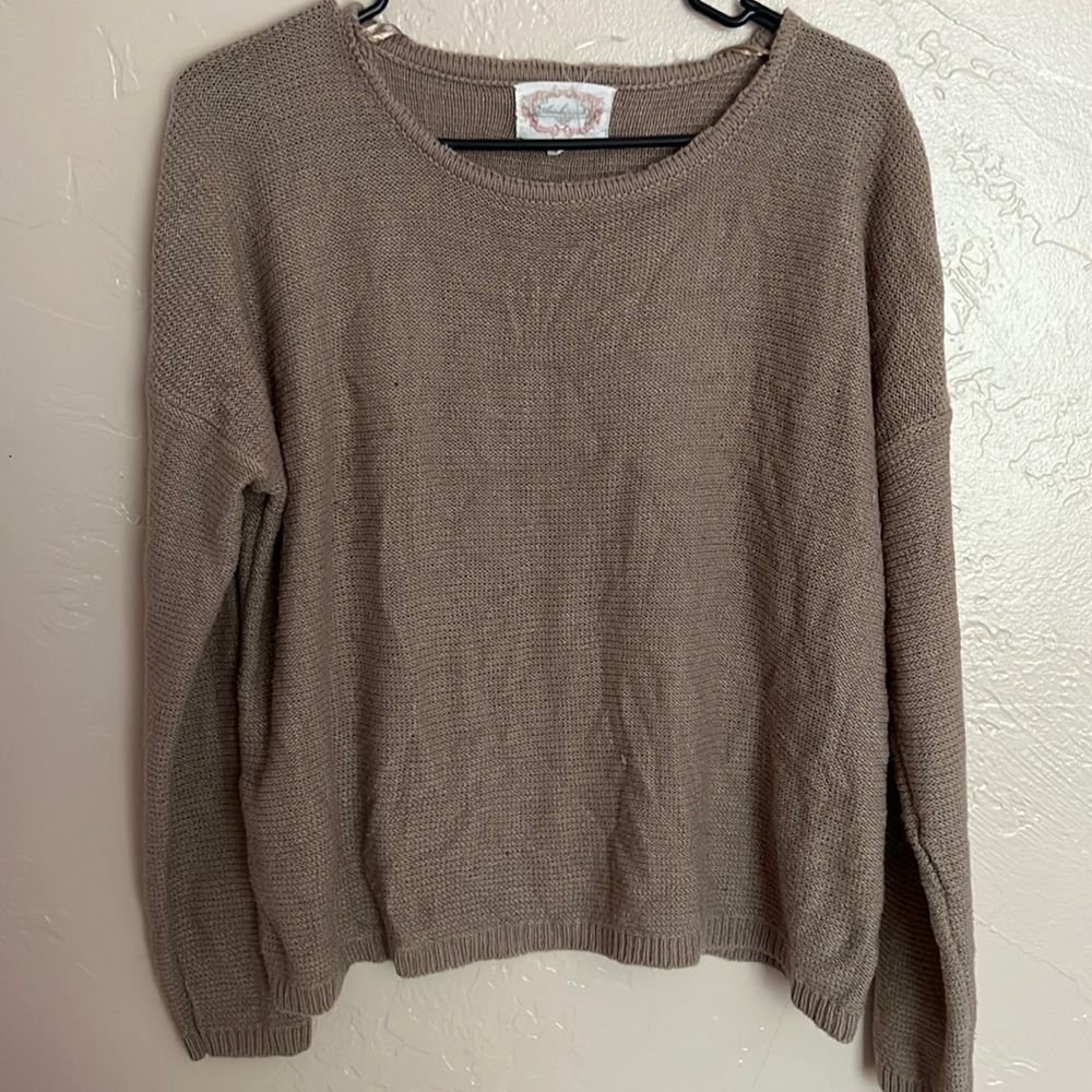 Brown sweater